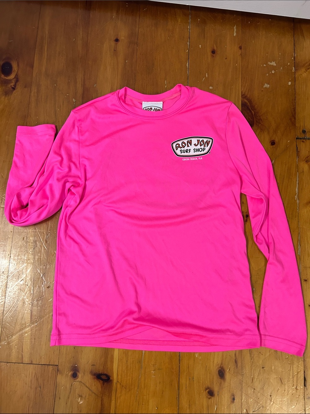 Ron Jon Neon Pink Long Sleeve Surf Tee